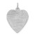 SS Rh-plt Engraveable Heart Patterned Polished Front/Satin Back Disc - QM-938E246C-2783