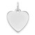 SS Rh-plt Engraveable Heart Polished Front/Satin Back Disc Charm - QM-11E3407B-3437