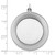 SS Rh-plt Engraveable Round Polished Front/Satin Back Disc Charm - QM-B686B655-6340