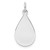 SS Rh-plt Engraveable Teardrop Polished Front/Satin Back Disc Charm - QM-4F6D7A4B-1996