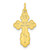 Stelring Silver Gold-tone Polished Solid Miraculous Symbols Cross Pendant