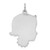 Sterl Silver Rh-plt Engraveable Girl Polished Front/Satin Back Disc Charm - QM-D9315763-1568