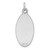 Sterl Silver Rh-plt Engraveable Oval Polished Front/Satin Back Disc Charm - QM-F0422DF2-9773