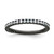 Sterling Shimmer Sterling Silver Black Rhodium-plated 30 Stone CZ Band
