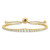 Sterling Shimmer Sterling Silver Gold-tone Flash Gold-plated 67 Stone Graduated CZ Adjustable 5 inch up to 9 inch Bracelet