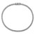 Sterling Shimmer Sterling Silver Rhodium-plated 1.5mm CZ 95 Stone 7 inch Bracelet