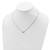 Sterling Shimmer Sterling Silver Rhodium-plated 16 inch 3 Stone CZ Necklace with 2 inch extender