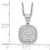Sterling Shimmer Sterling Silver Rhodium-plated 16 inch 49 Stone Square CZ Necklace with 2 inch extender