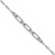 Sterling Shimmer Sterling Silver Rhodium-plated 1mm CZ 78 Stone Paper Clip Link 7 inch Bracelet