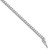 Sterling Shimmer Sterling Silver Rhodium-plated 2.3mm CZ 70 Stone 7 inch Bracelet