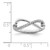 Sterling Shimmer Sterling Silver Rhodium-plated 20 Stone CZ Infinity Symbol Ring - QR-522C24C4-8407