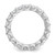 Sterling Shimmer Sterling Silver Rhodium-plated 3.5mm CZ 20 Stone Eternity Band