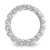 Sterling Shimmer Sterling Silver Rhodium-plated 3.75mm CZ 18 Stone Eternity Band