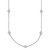 Sterling Shimmer Sterling Silver Rhodium-plated 3mm CZ 13 Stone 13 Station 20 inch Necklace