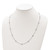 Sterling Shimmer Sterling Silver Rhodium-plated 3mm CZ 15 Stone 15 Station 24 inch Necklace