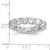 Sterling Shimmer Sterling Silver Rhodium-plated 4.25mm CZ 16 Stone Eternity Band - QS-21E41E5D-4625