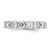 Sterling Shimmer Sterling Silver Rhodium-plated 4.25mm CZ 17 Stone Eternity Band