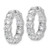 Sterling Shimmer Sterling Silver Rhodium-plated 4.75mm CZ 18 Stone In and Out Hinged Hoop Earrings