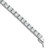 Sterling Shimmer Sterling Silver Rhodium-plated 5mm CZ 34 Stone 7 inch Bracelet