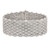 Sterling Shimmer Sterling Silver Rhodium-plated 6.75 inch 759 Stone CZ Mesh Bracelet