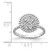 Sterling Shimmer Sterling Silver Rhodium-plated 8 Stone CZ Round Beaded Ring - QR-7D22EEA5-5303