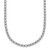 Sterling Shimmer Sterling Silver Rhodium-plated Bezel Set 2.3mm CZ 135 Stone 20 inch Necklace