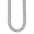 Sterling Shimmer Sterling Silver Rhodium-plated CZ 1300 Stone Curb Link 18 inch Necklace