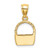 14K 2-D Flat Back Basket Charm