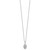 Sterling Shimmer Sterling Silver Rhodium-plated CZ 28 Stone 16 inch with 2 inch extension Chamseh/Hamsa Necklace