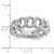 Sterling Shimmer Sterling Silver Rhodium-plated CZ 30 Stone Size 6 Link Circles Ring