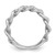 Sterling Shimmer Sterling Silver Rhodium-plated CZ 30 Stone Size 7 Link Circles Ring
