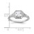 Sterling Shimmer Sterling Silver Rhodium-plated CZ 41 Stone Open Back Ring - QS-F75C3DDA-3820