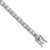Sterling Shimmer Sterling Silver Rhodium-plated CZ 59 Stone 7.25 inch Bracelet