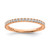Sterling Shimmer Sterling Silver Rose-tone Flash Rose Gold-plated 28 Stone CZ Band - QR-8F7501B3-9825