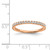 Sterling Shimmer Sterling Silver Rose-tone Flash Rose Gold-plated 28 Stone CZ Band - QR-966C8967-1713