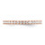 Sterling Shimmer Sterling Silver Rose-tone Flash Rose Gold-plated 28 Stone CZ Band - QR-966C8967-1713