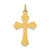 Sterling Silver & 24k Gold -plated Cross Charm