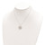 Sterling Silver & Rose-tone Polished Moveable Heart Necklace