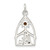 Sterling Silver & Stellux Crystal Nativity Charm