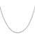 Sterling Silver .95mm Diamond-cut Round Box Chain w/4in ext.