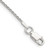 Sterling Silver 1.2mm Diamond-cut Rope Chain Anklet - QD-C205376D-1740