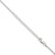 Sterling Silver 1.2mm Snake Chain w/2in ext.