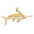 14K 2-D Polished/Satin Swordfish Charm - K8-15EF6E1C-1966