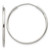 Sterling Silver 1.3mm Hoop Earrings - QE-45CA2439-2911