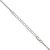 Sterling Silver 1.45mm Diamond-cut Round Spiga Chain w/2in ext.
