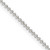 Sterling Silver 1.5mm Beaded Chain w/2in ext.