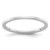 10K White Gold 1.2mm Flat Polished Stackable Band Size 5
