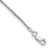 Sterling Silver 1.5mm Round Spiga Chain Anklet - QS-76DD1A76-9409