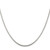 Sterling Silver 1.75mm Box Chain w/2in ext.