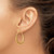 14k 2mm Polished Tapered Twist Hoop Earrings